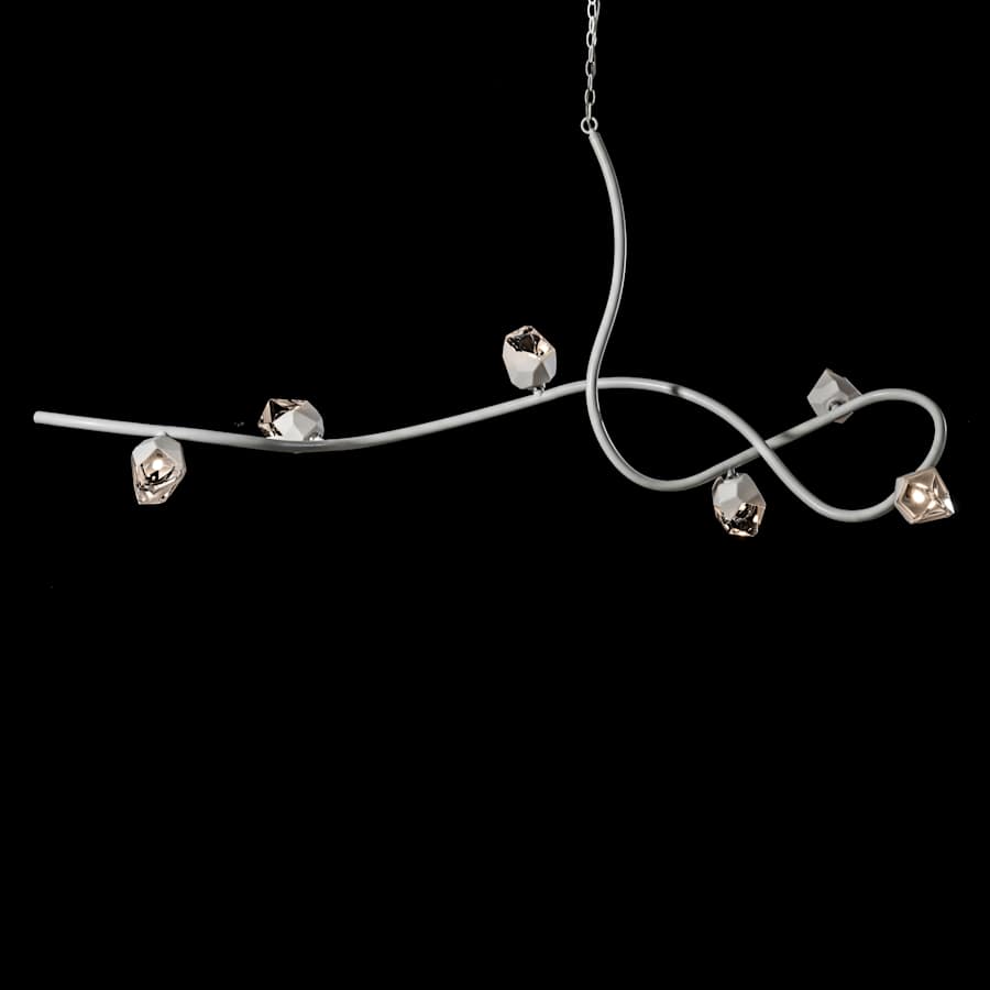 Hubbardton Forge Glacier 6 Light 33" Wide Multi Light Pendant