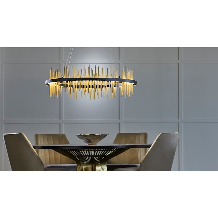 Hubbardton Forge Gossamer 38" Wide LED Ring Chandelier