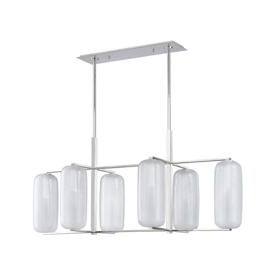 Hudson Valley Lighting Pebble 6 Light 53" Wide Abstract Chandelier