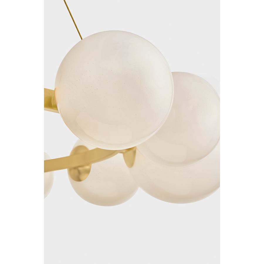 Hudson Valley Lighting Pacama 13 Light 55" Wide Ring Chandelier with Seedy Cloud Glass Shades