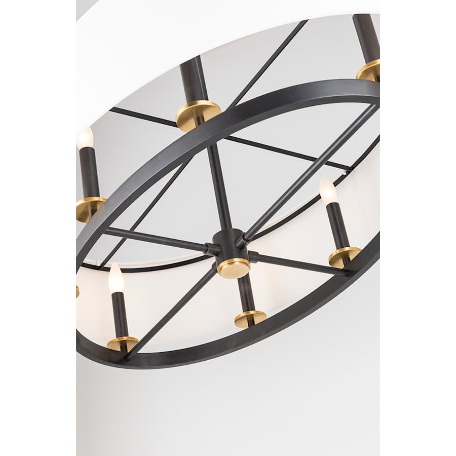 Hudson Valley Lighting Durham 8 Light 39" Wide Taper Candle Drum Chandelier