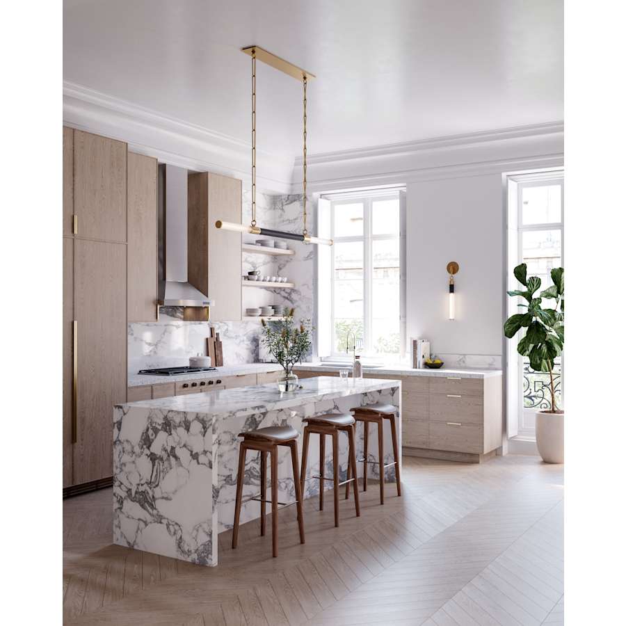 Hudson Valley Lighting Huntington 2 Light 60" Wide LED Linear Chandelier