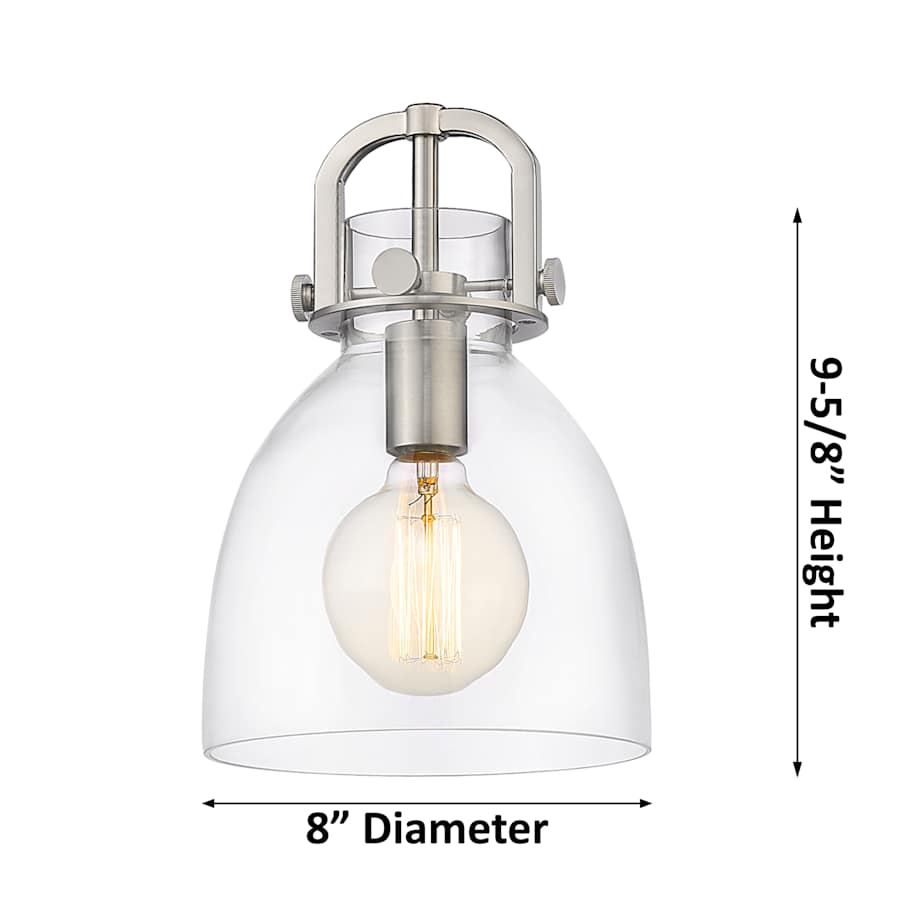 Innovations Lighting Newton Bell 9 Light 23" Wide Multi Light Pendant