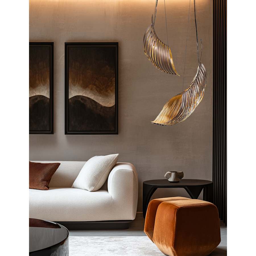 Justice Design Group Palmera 3 Light 39" Wide Abstract Pendant