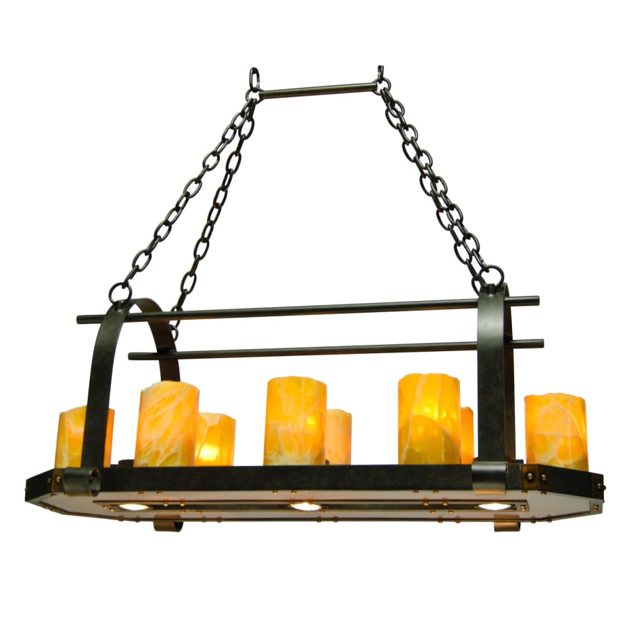 Kalco Cordova 11 Light Linear Island Chandelier