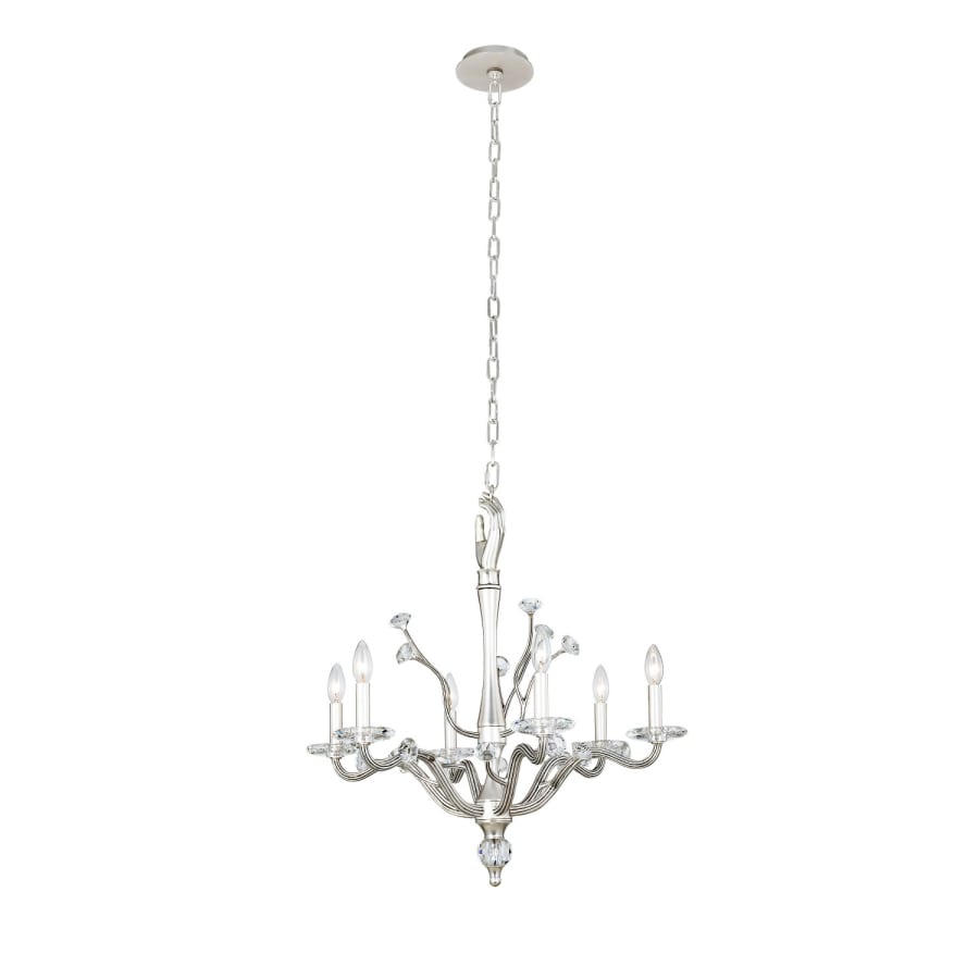 Kalco Venus 6 Light 26" Wide Crystal Candle Style Chandelier