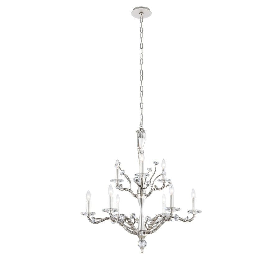 Kalco Venus 9 Light 32" Wide Crystal Candle Style Chandelier