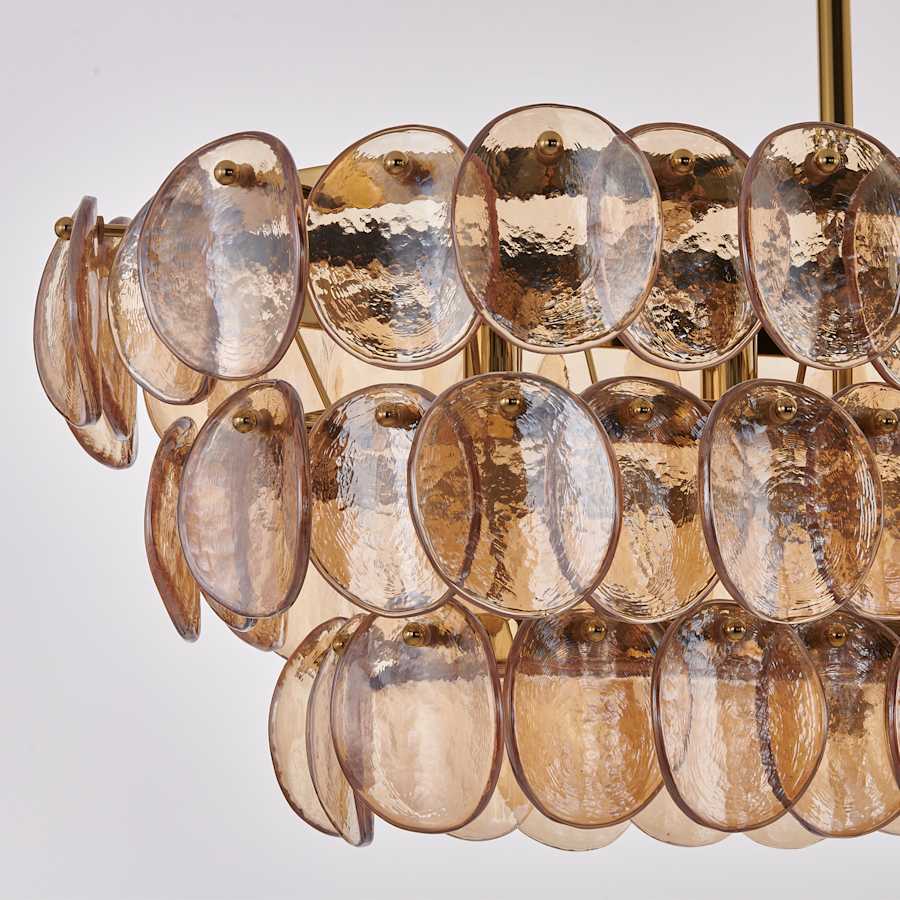 Kalco Uroko 9 Light 16" Wide Linear Chandelier