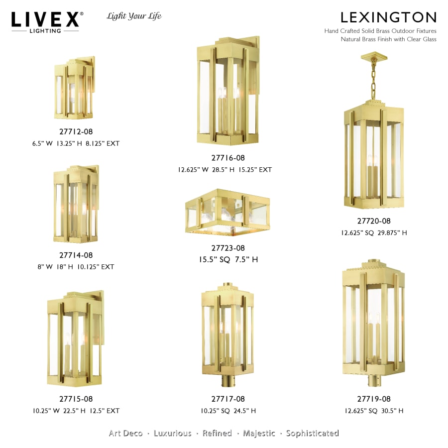 Livex Lighting Lexington 4 Light 13" Wide Outdoor Pendant