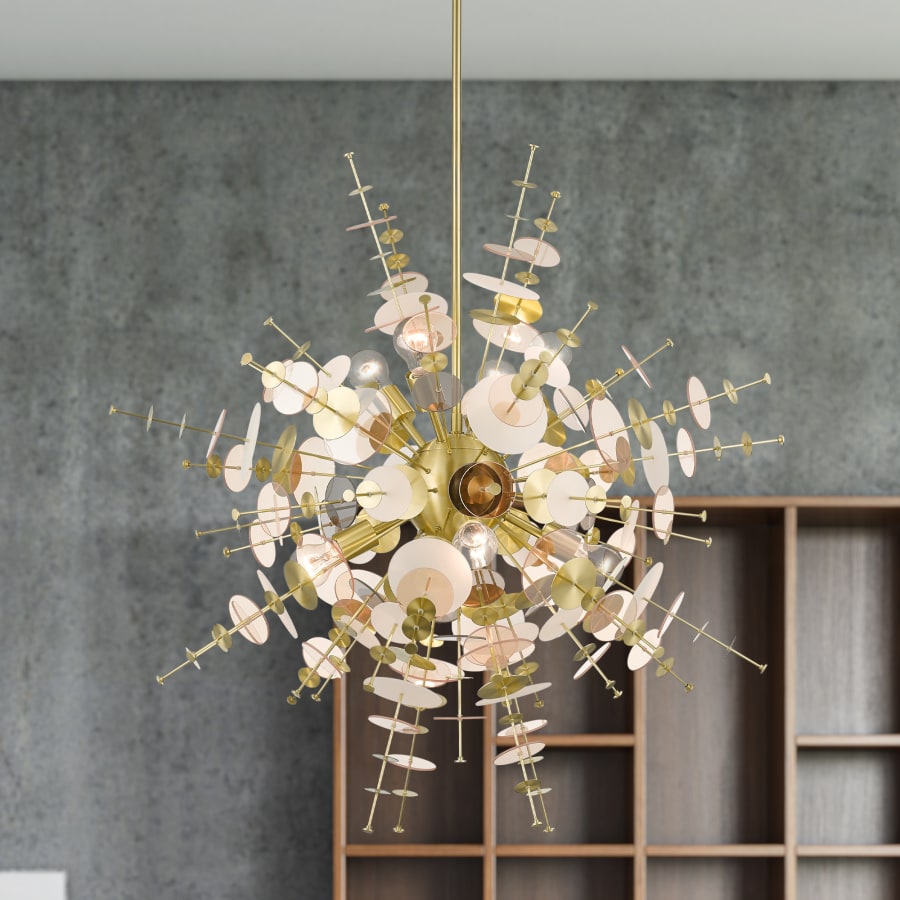 Livex Lighting Circulo 8 Light 37" Wide Sputnik Chandelier