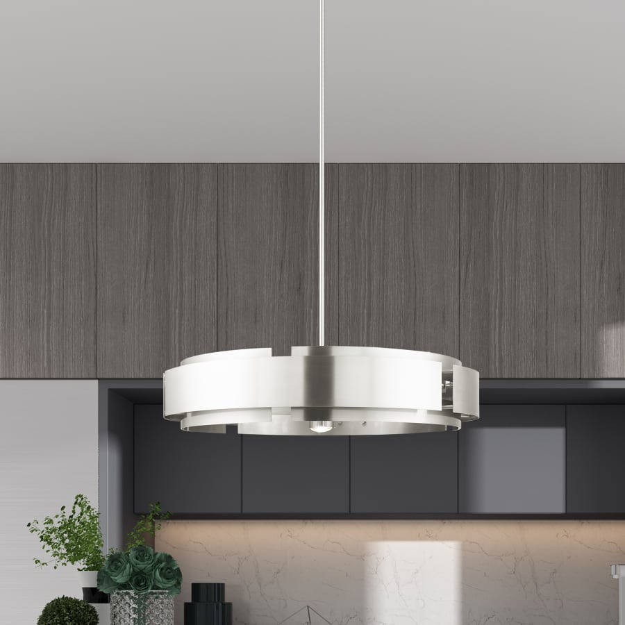 Livex Lighting Varick 7 Light 34" Wide Drum Chandelier