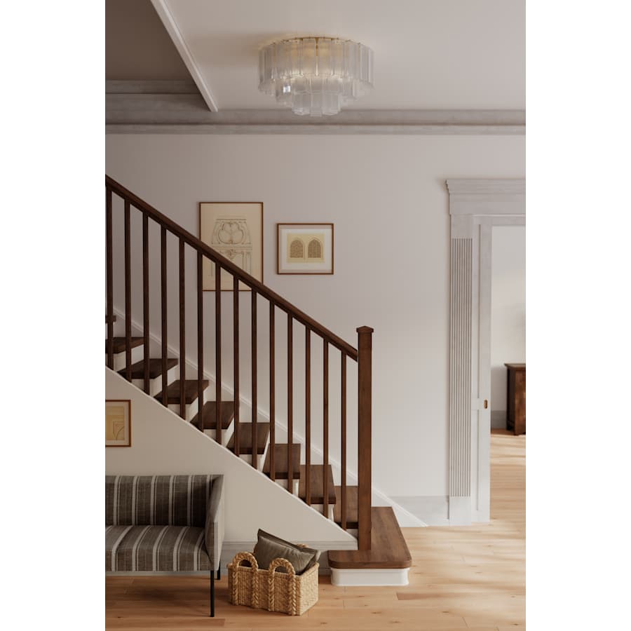 Metropolitan Torvento 7 Light 28" Wide Flush Mount Waterfall Ceiling Fixture