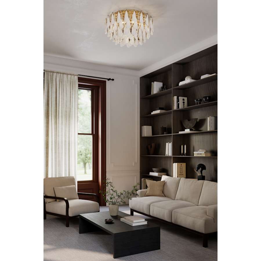 Metropolitan Verla Crest 11 Light 31" Wide Flush Mount Waterfall Ceiling Fixture