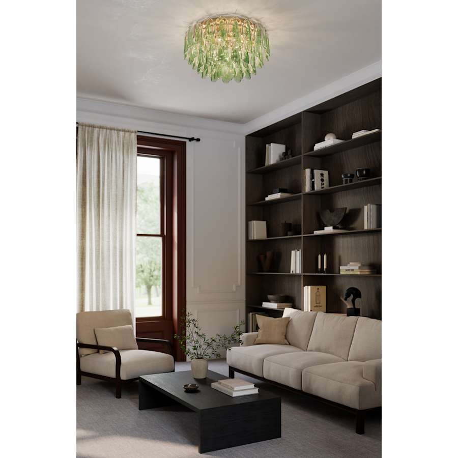 Metropolitan Verla Crest 11 Light 31" Wide Flush Mount Ceiling Fixture