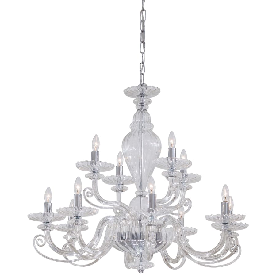 Metropolitan 12 Light 2 Tier Candle Style Chandelier from the Metropolitan Collection