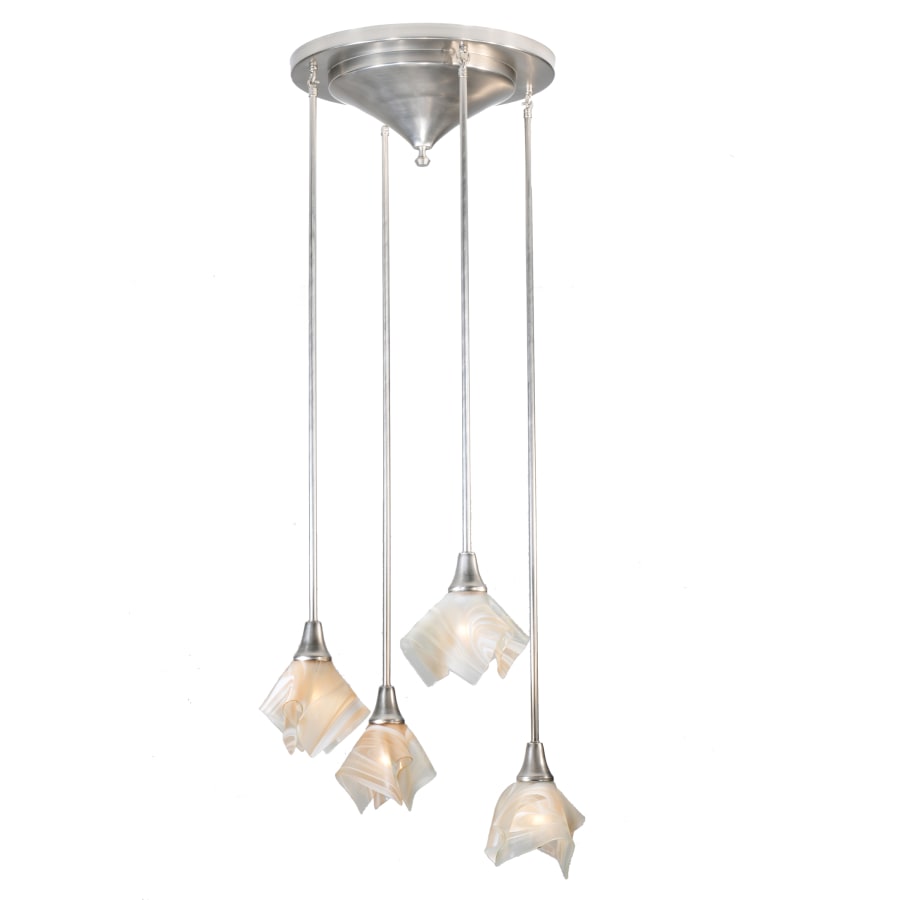 Meyda Tiffany 24" W Blush Swirl Handkerchief 4 Light Shower Flush Mount Ceiling Fixture
