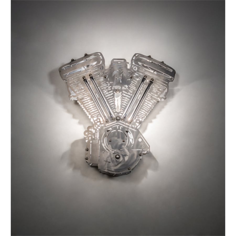 Meyda Tiffany Motorcycle 2 Light 16" Tall Wall Sconce