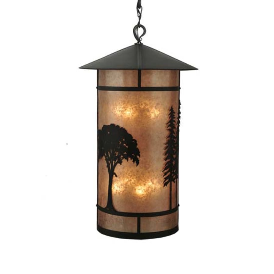 Meyda Tiffany Forest 8 Light 34" Wide Pendant