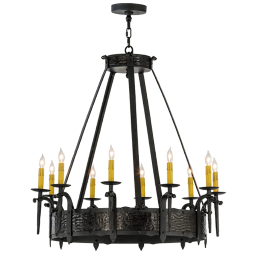 Meyda Tiffany Costello 10 Light 35" Wide Taper Candle Style Chandelier