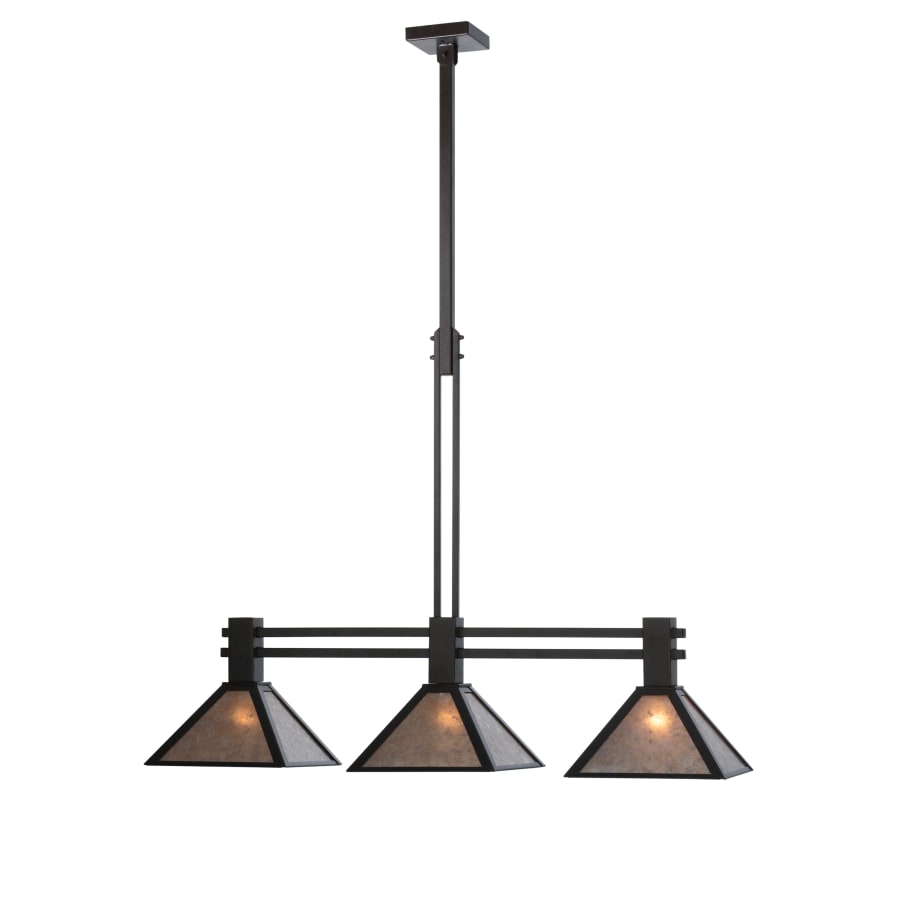 Meyda Tiffany 45" L Soffe Mission 3 Light Island Chandelier