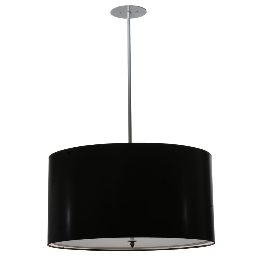 Meyda Tiffany 32" W Cilindro Black Paper Pendant
