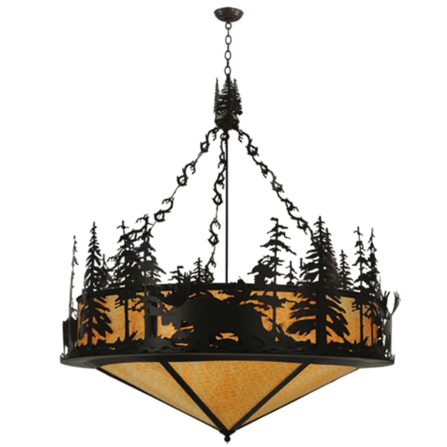 Meyda Tiffany Moose at Dusk 6 Light 56" Wide Pendant