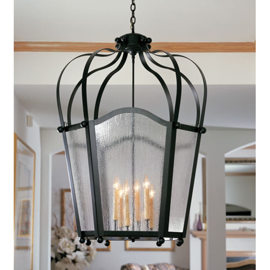 Meyda Tiffany Citadel 6 Light 33" Wide Taper Candle Pendant