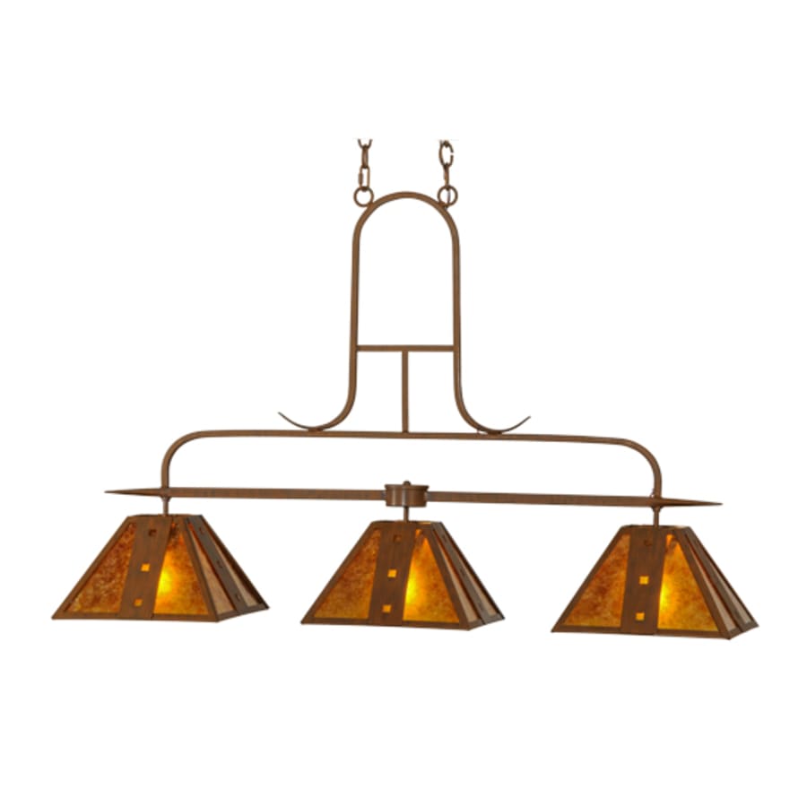 Meyda Tiffany Hanford 3 Light 48" Wide Linear Pendant