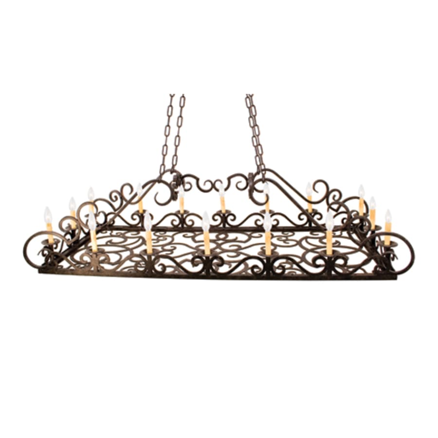 Meyda Tiffany Carlotta 16 Light 30" Wide Taper Candle Pendant