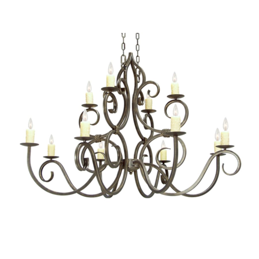 Meyda Tiffany Clayton 12 Light 60" Wide Taper Candle Style Chandelier