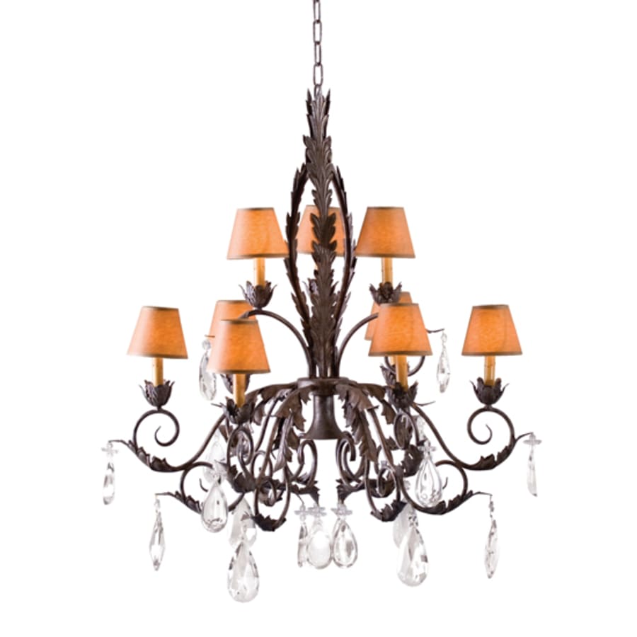 Meyda Tiffany Country French 9 Light 36" Wide Crystal Chandelier
