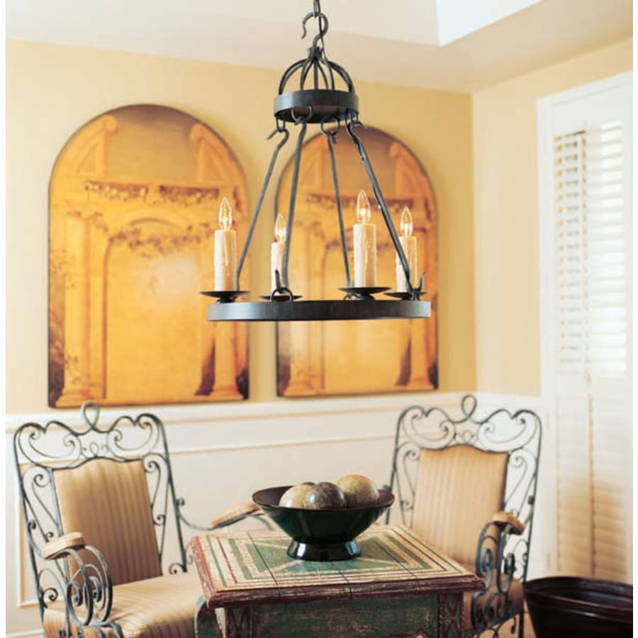 Meyda Tiffany Lakeshore 4 Light 24" Wide Taper Candle Style Chandelier