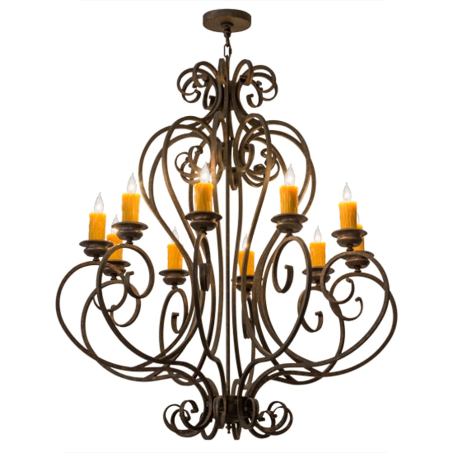 Meyda Tiffany Fernando 10 Light 42" Wide Taper Candle Style Chandelier
