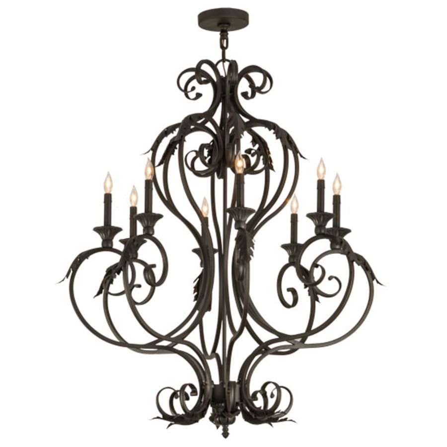 Meyda Tiffany Josephine 8 Light 36" Wide Taper Candle Style Chandelier
