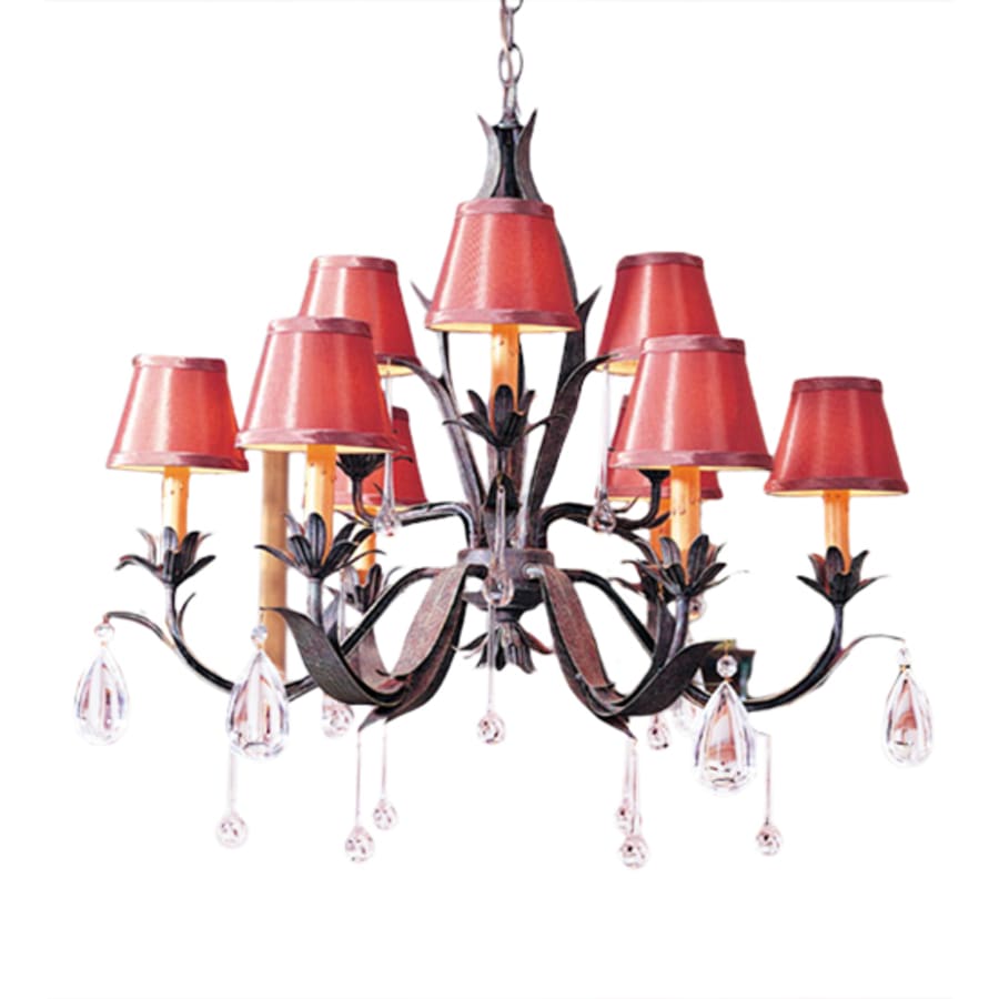 Meyda Tiffany Slenderleaf 9 Light 28" Wide Crystal Chandelier