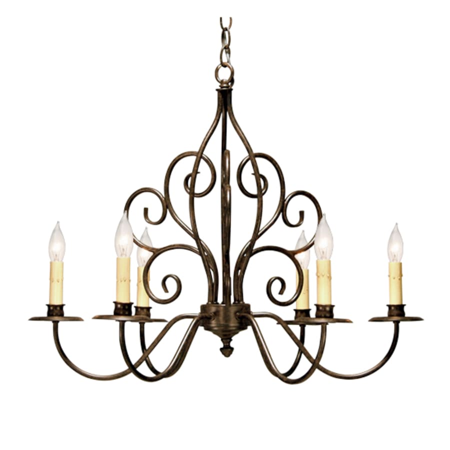 Meyda Tiffany Eve 6 Light 28" Wide Taper Candle Style Chandelier