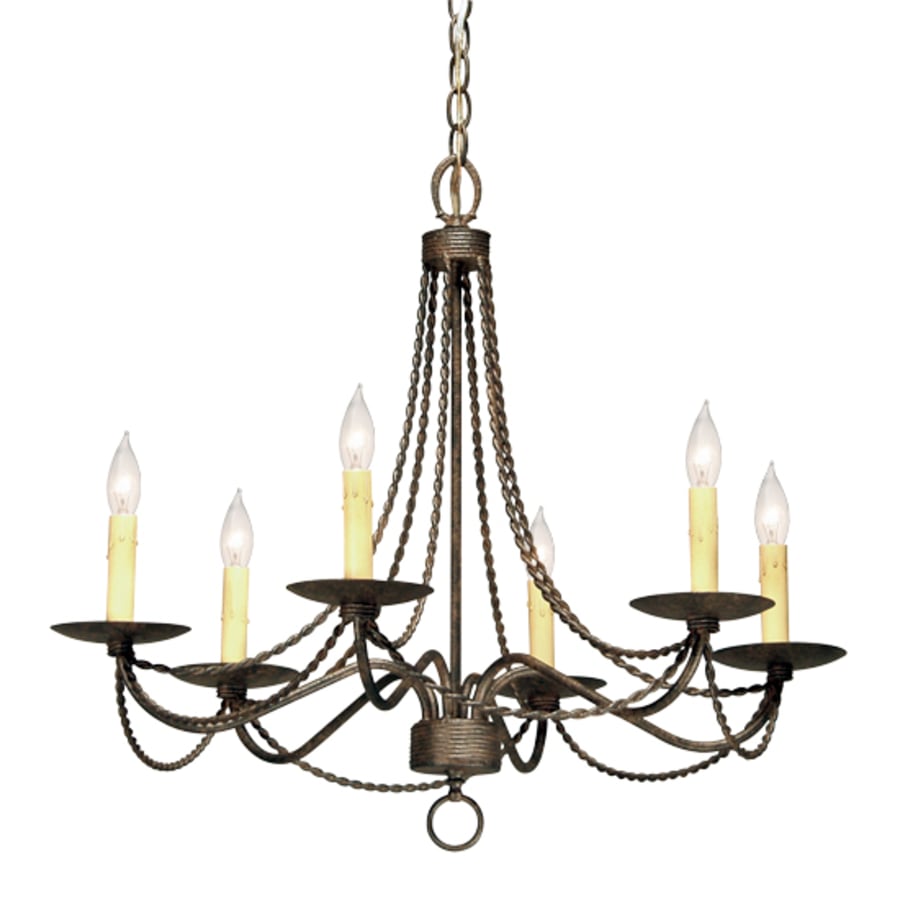 Meyda Tiffany Edwin 6 Light 28" Wide Taper Candle Style Chandelier