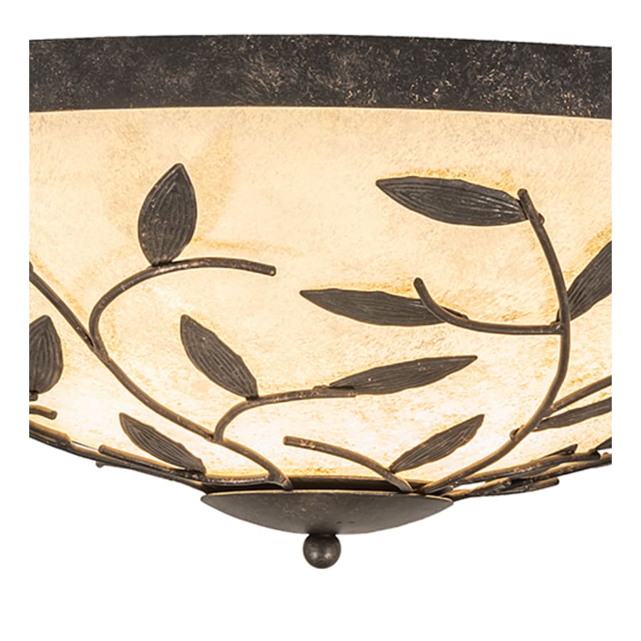 Meyda Tiffany Branches 3 Light 24" Wide Flush Mount Bowl Ceiling Fixture