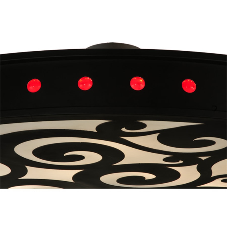 Meyda Tiffany Jules 16 Light 72" Wide Semi-Flush Drum Ceiling Fixture