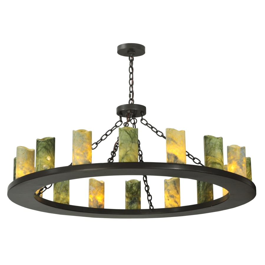 Meyda Tiffany 48" W Loxley Jadestone 16 Light Chandelier
