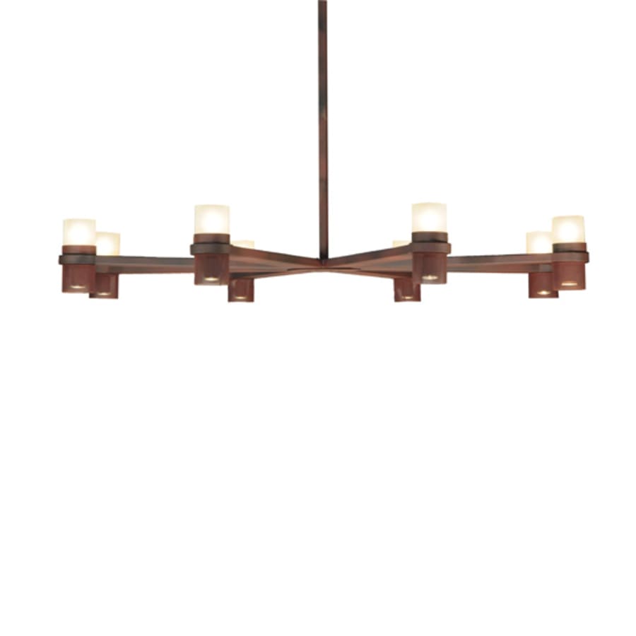 Meyda Tiffany Etoiles 8 Light 73" Wide Wrought Iron Candle Style Chandelier