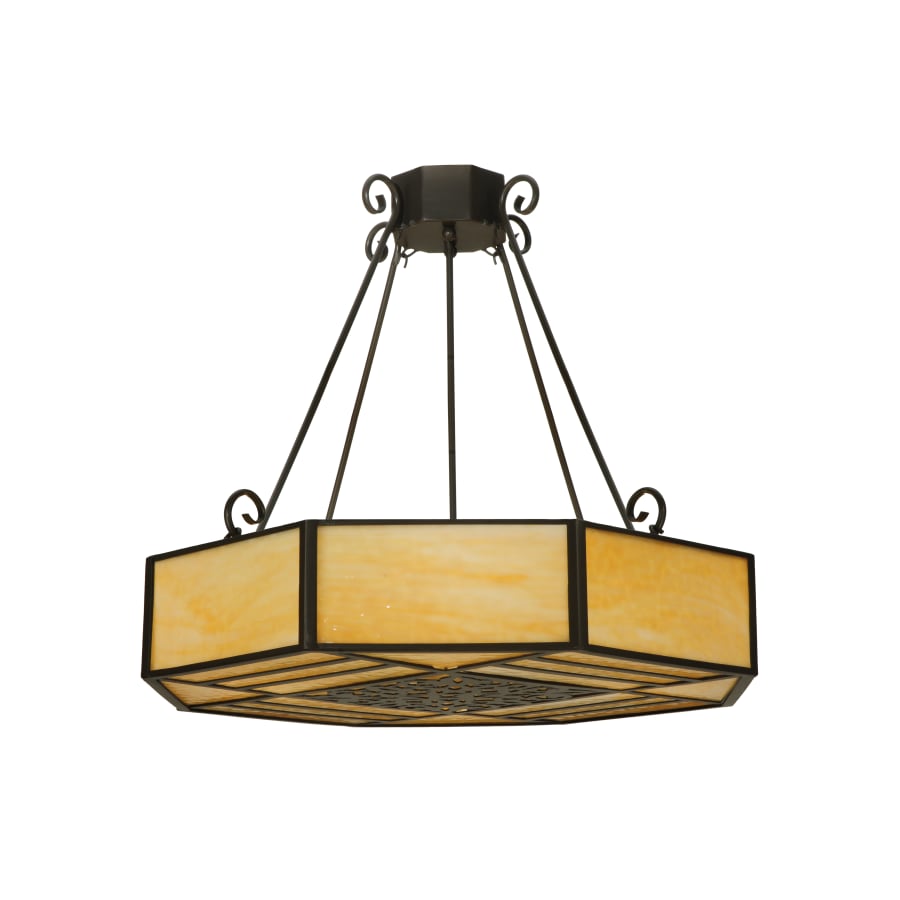 Meyda Tiffany 32.25" W Lakeside Semi-Flushmount Ceiling Fixture
