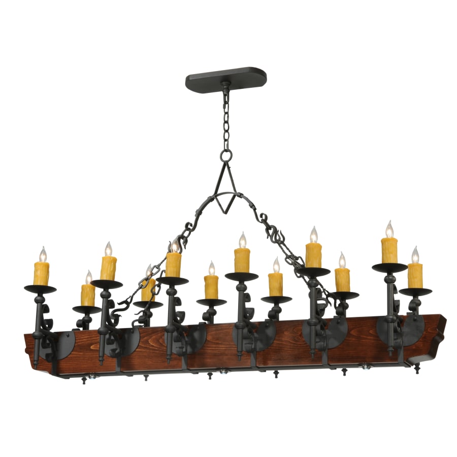 Meyda Tiffany 60" L Tudor LED 12 Light Chandelier