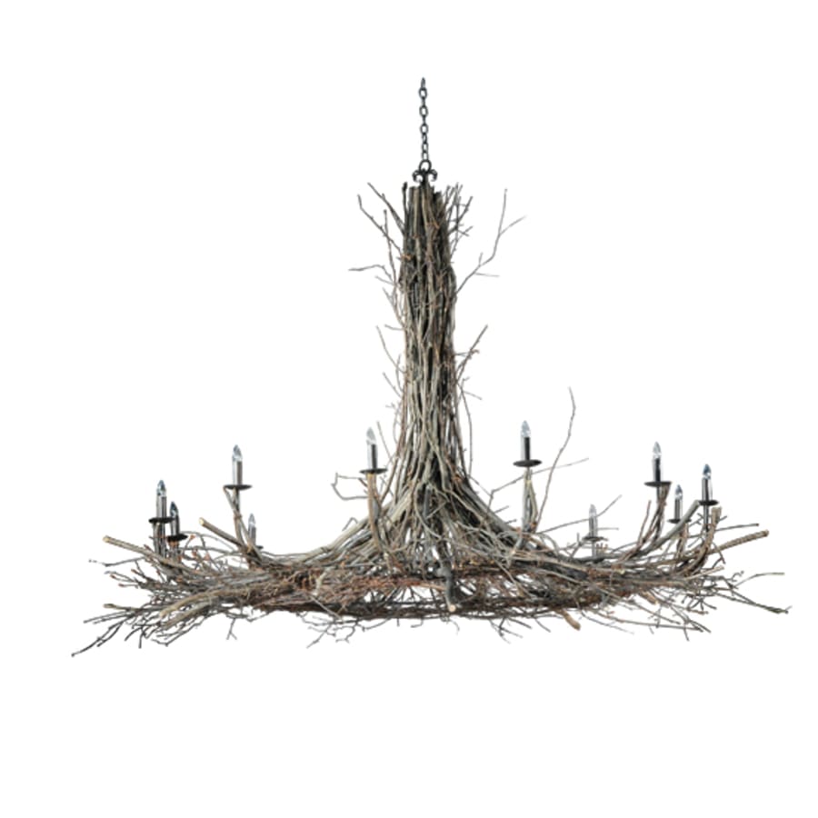 Meyda Tiffany Twigs 12 Light 132" Wide Taper Candle Style Chandelier