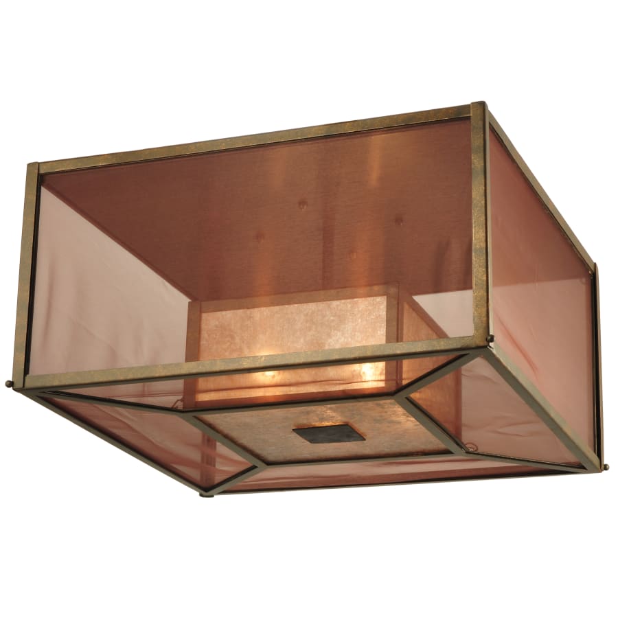 Meyda Tiffany 24.5" Square Quadrato Umador Flush Mount Ceiling Fixture