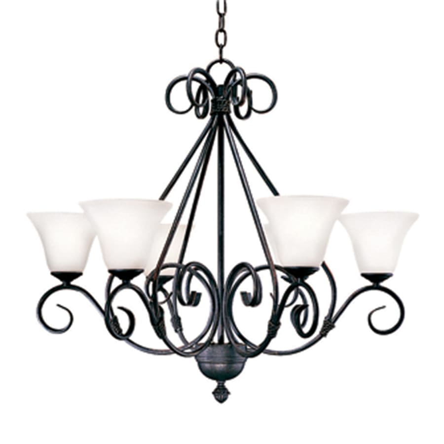 Meyda Tiffany Olivia 6 Light 30" Wide Chandelier - Chestnut Finish