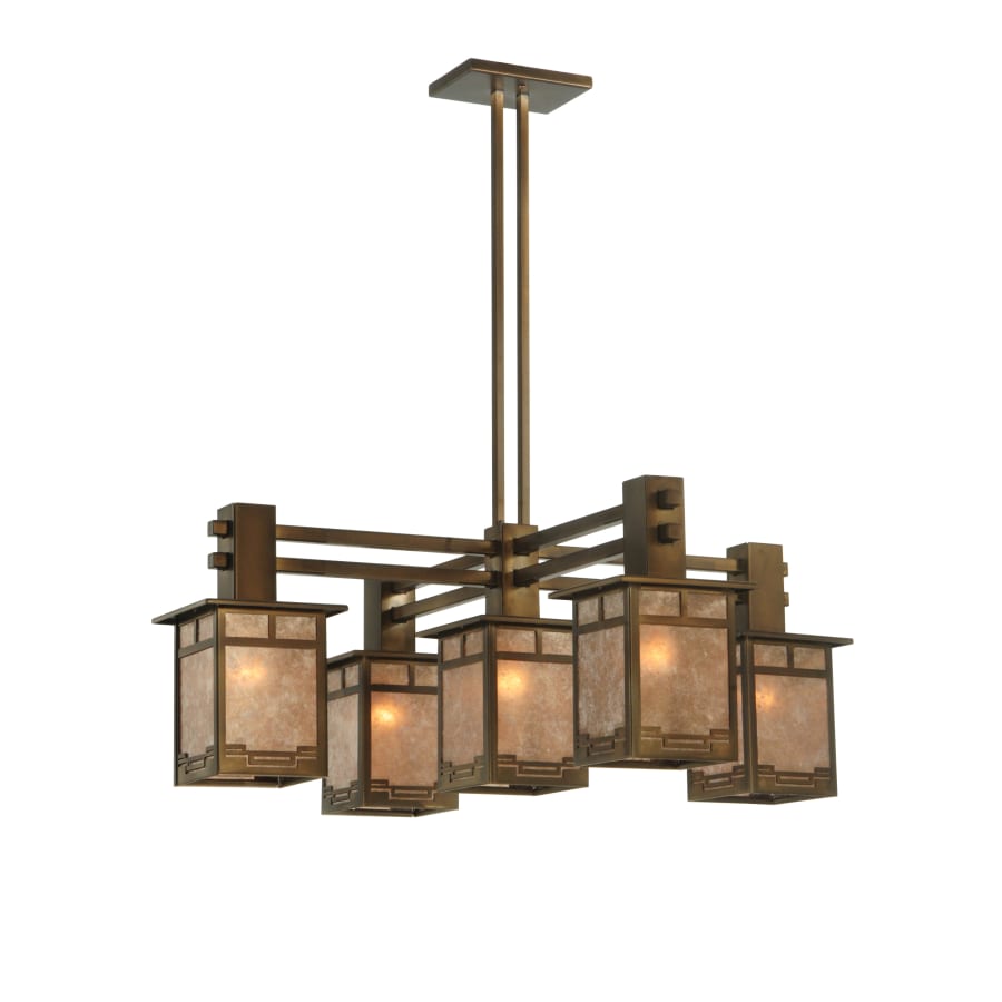 Meyda Tiffany 35" Square Roylance 5 Light Chandelier