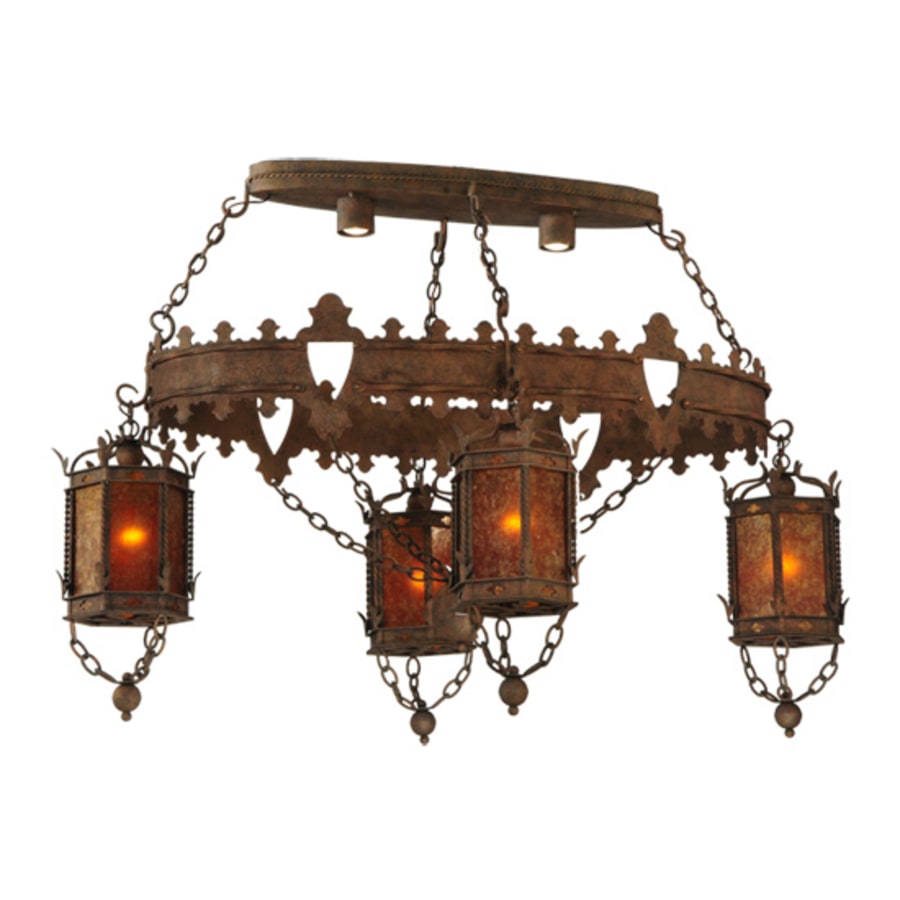 Meyda Tiffany Valhalla 4 Light 58" Wide Linear Chandelier