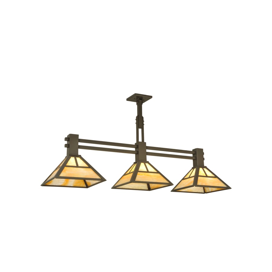 Meyda Tiffany 48" L "T" Mission 3 Light Island Chandelier