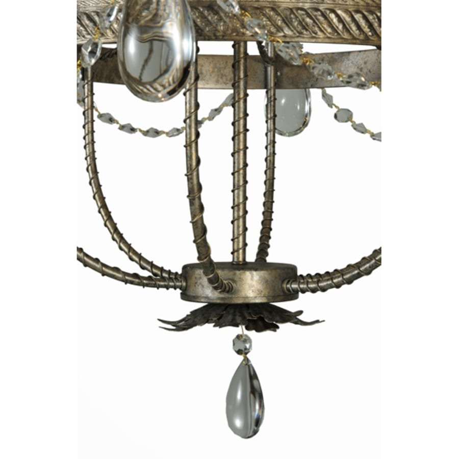 Meyda Tiffany Antonia 6 Light 29" Wide Crystal Candle Style Chandelier